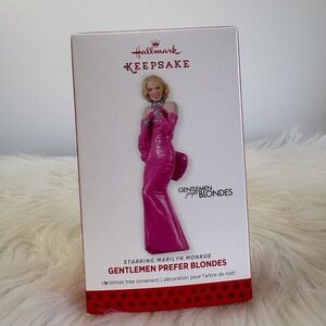 Hallmark Gentlemen Prefer Blondes Ornament in Pink Marilyn Monroe